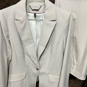 Jones New York Light Beige Blazer Pant Suit